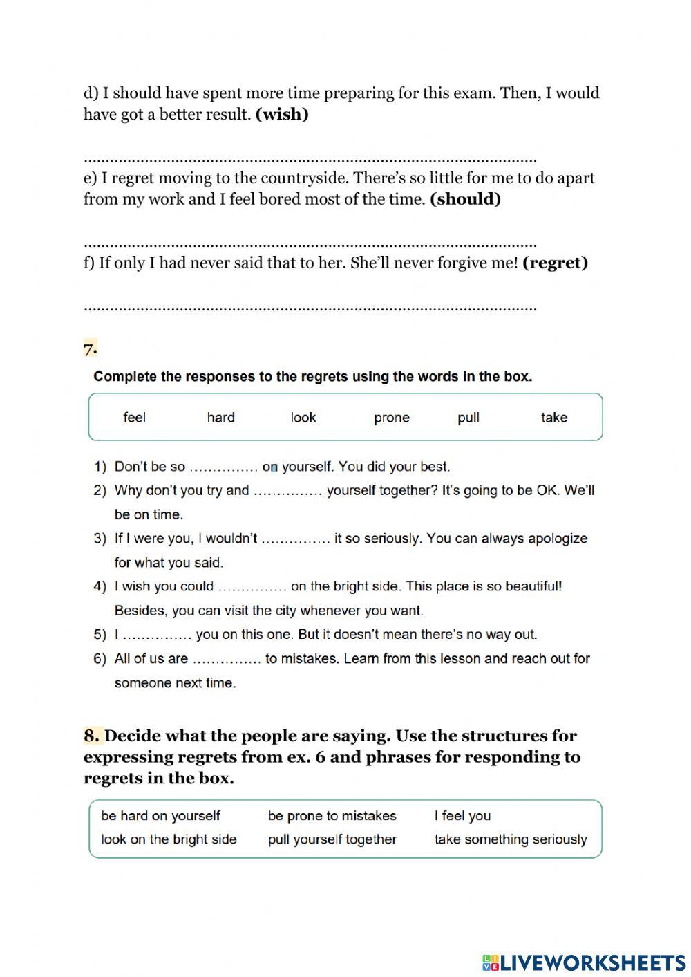 Regrets? I have a few…