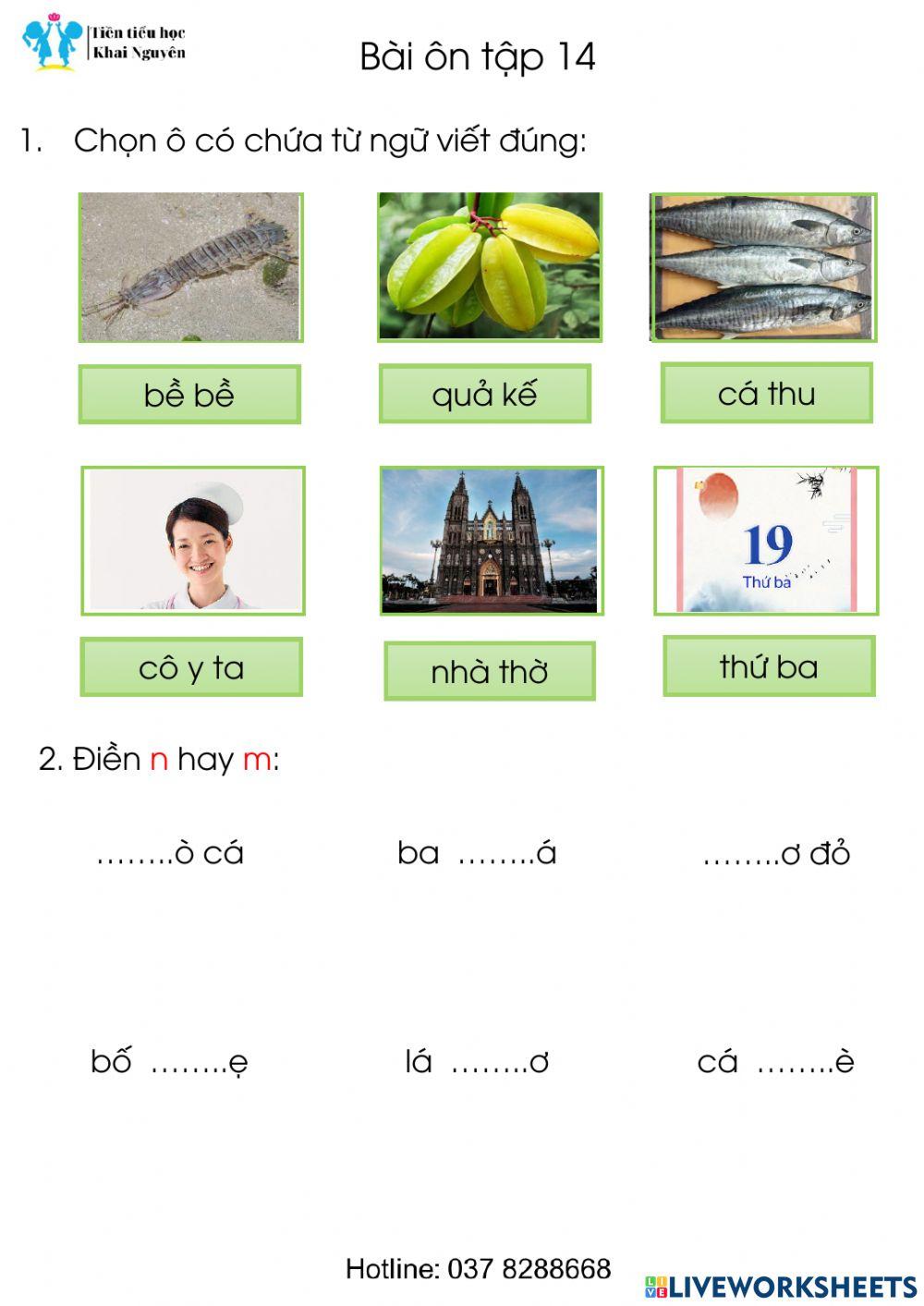 TV-Bài ôn tập 14