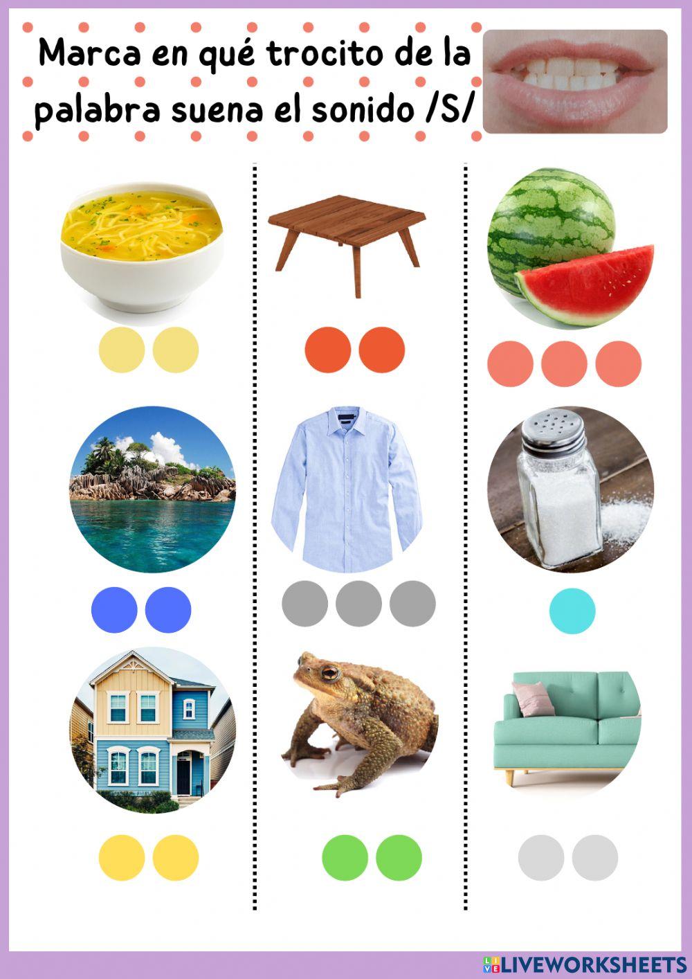 ¿dónde suena la -s-?