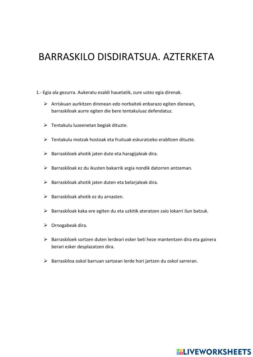 Barraskiloa Barraskiloa