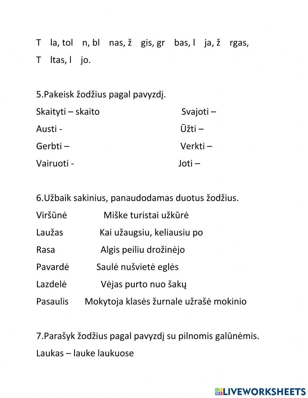 Lietuvių kalbos tikrinimas