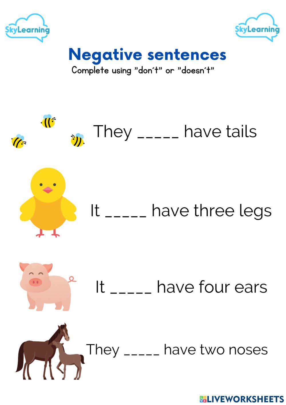 Complete with the correct word