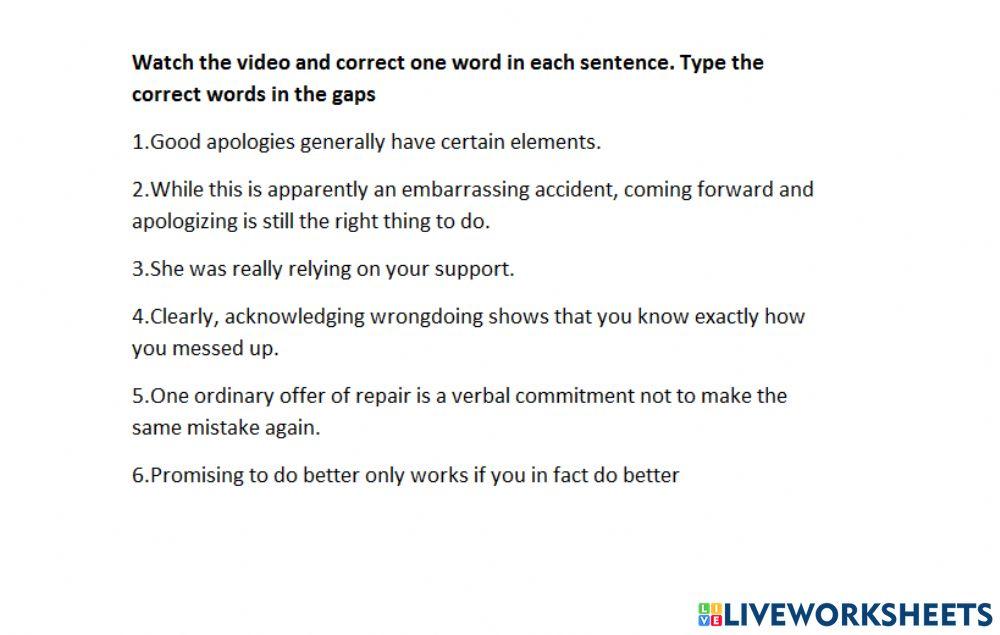 The best way to apologize TED
