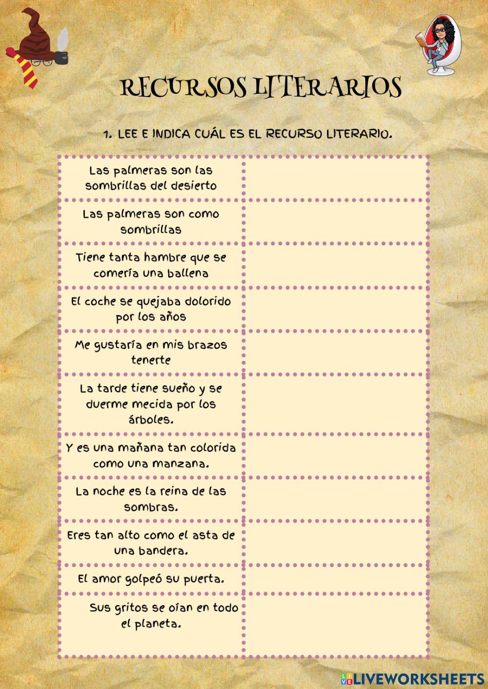 Recursos Literarios