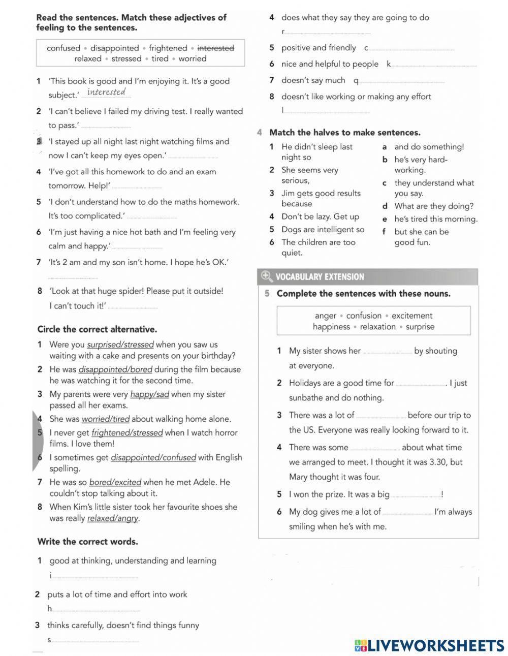 GW A2 u8 Vocabulary WB worksheet Live Worksheets