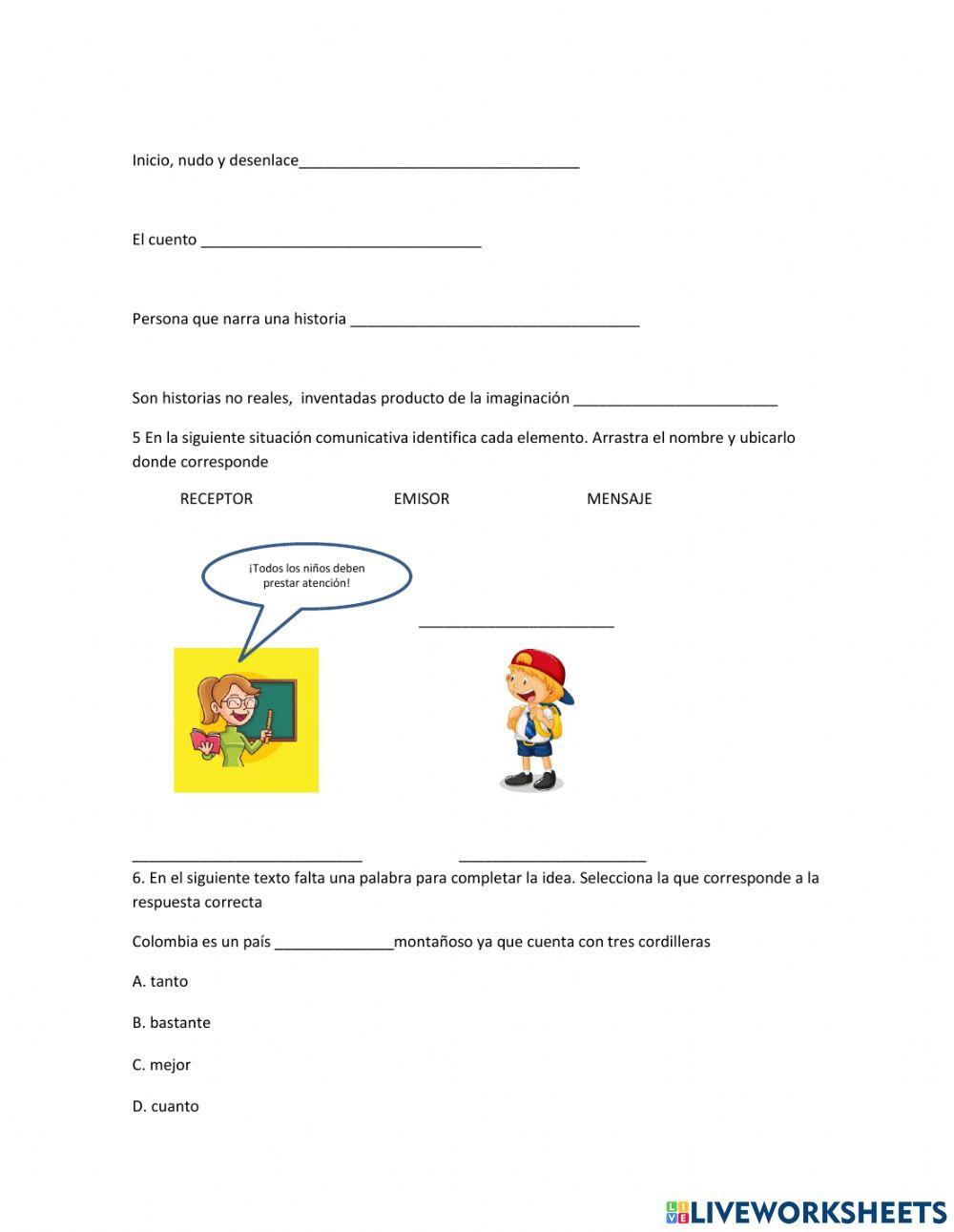 PRUEBA INICIAL DIAGNÓSTICA 4o. EBP