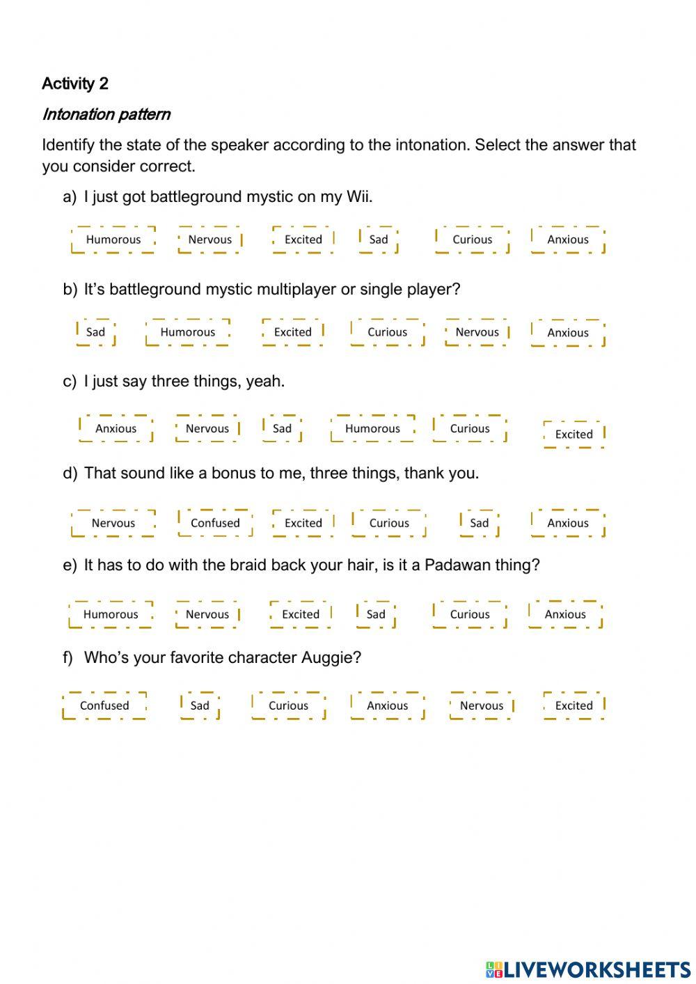 Features of pronunciation