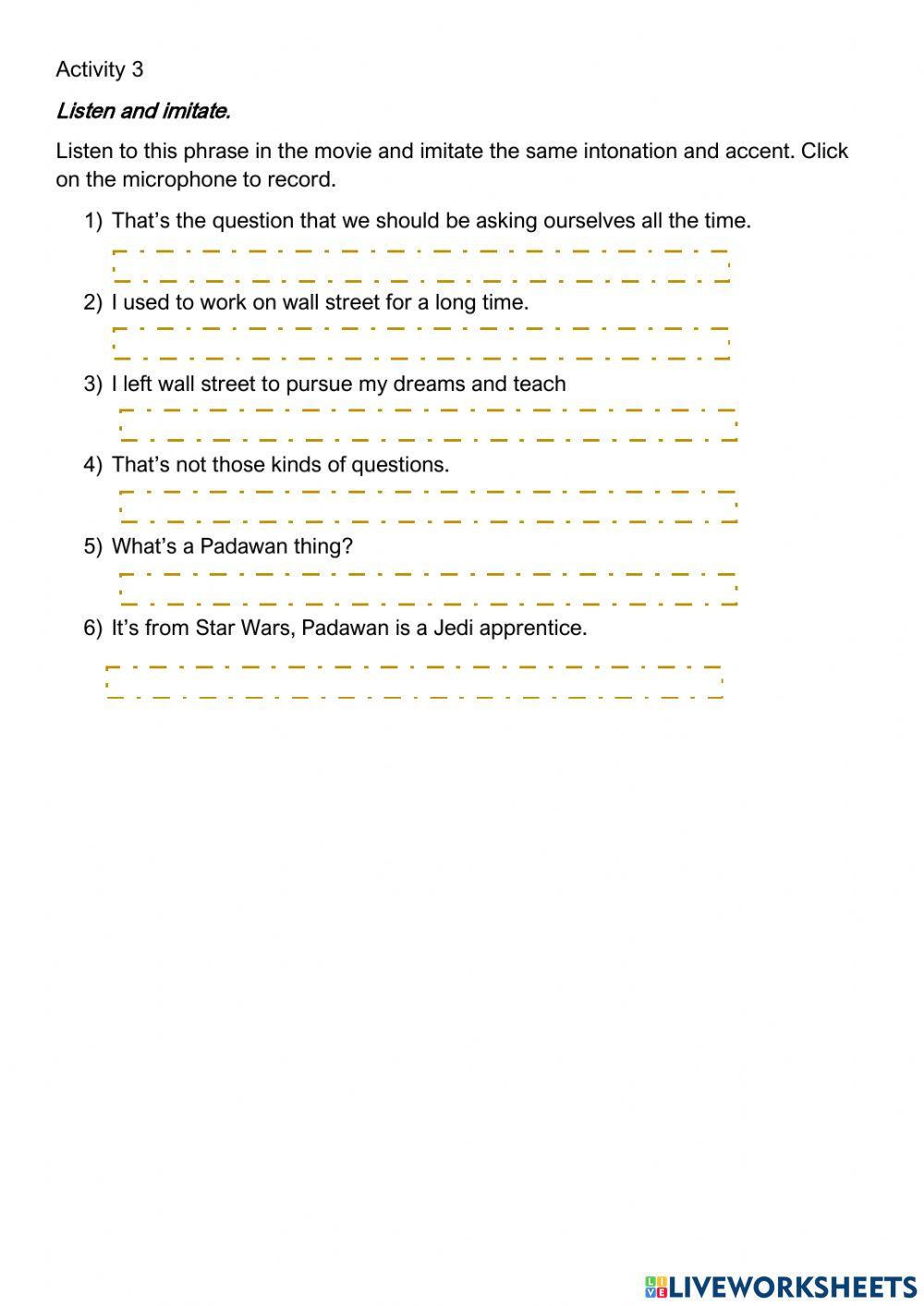 Features of pronunciation