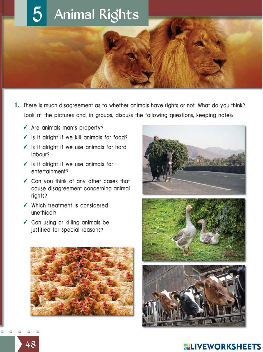 Unit 5-Animal Rights-A lykeiou-part a