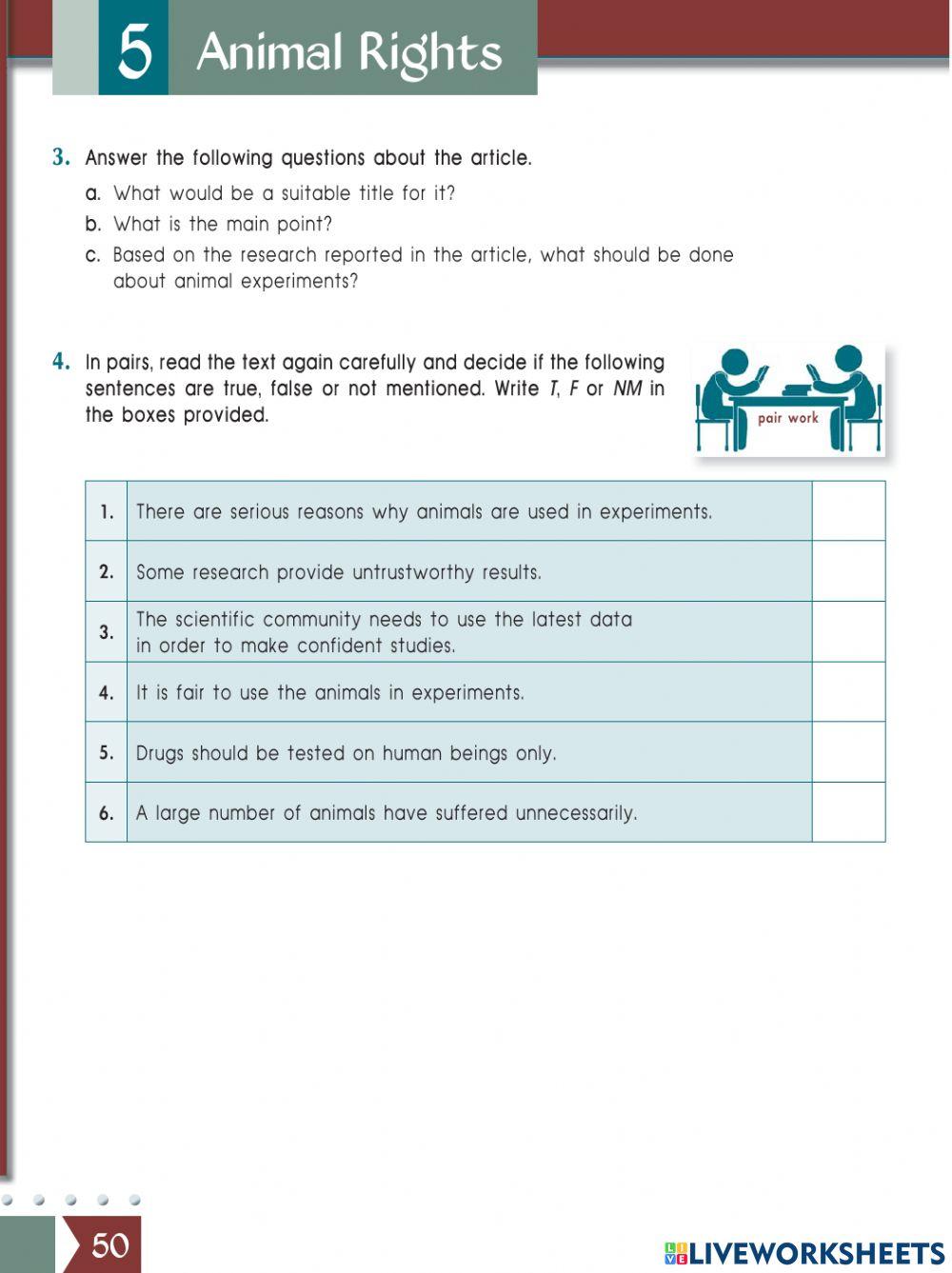 Unit 5-Animal Rights-A lykeiou-part a