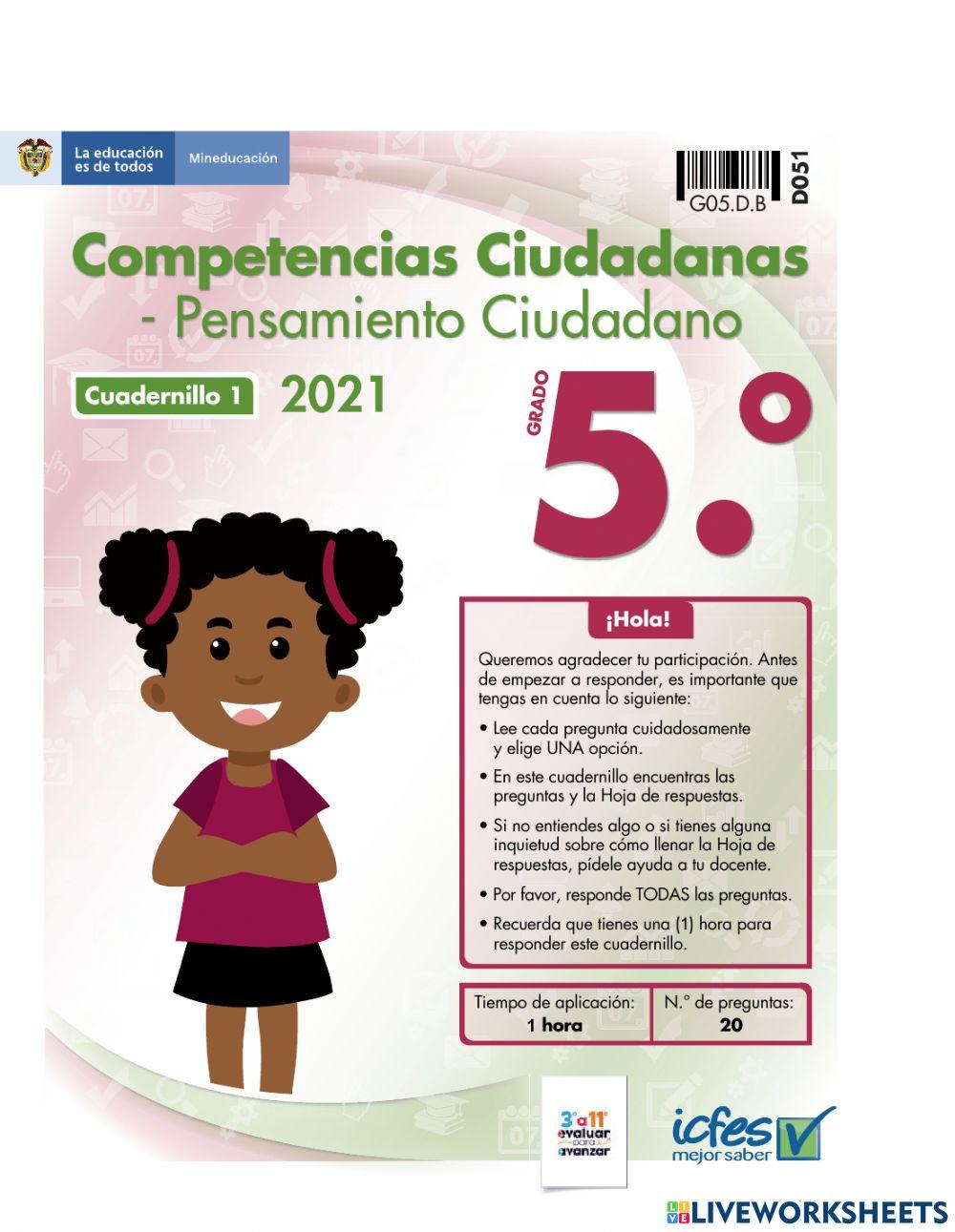 Evaluar para avanzar competencias ciudadana 5
