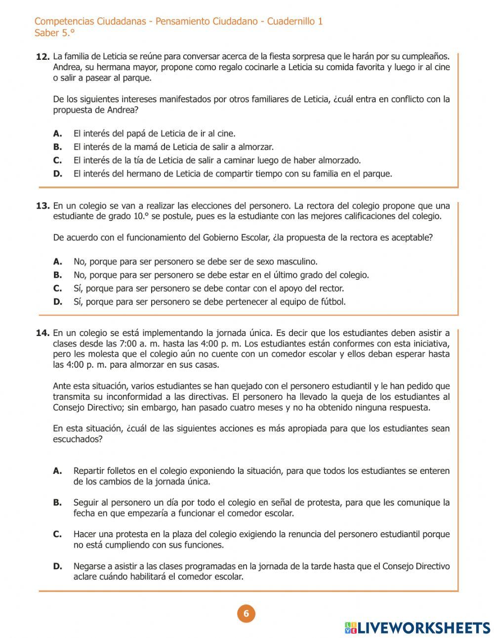Evaluar para avanzar competencias ciudadana 5