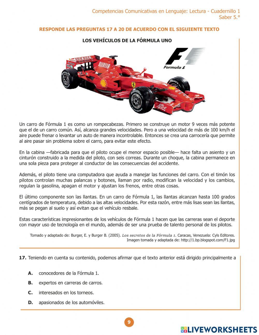 Evaluar para avanzar - lenguaje 5