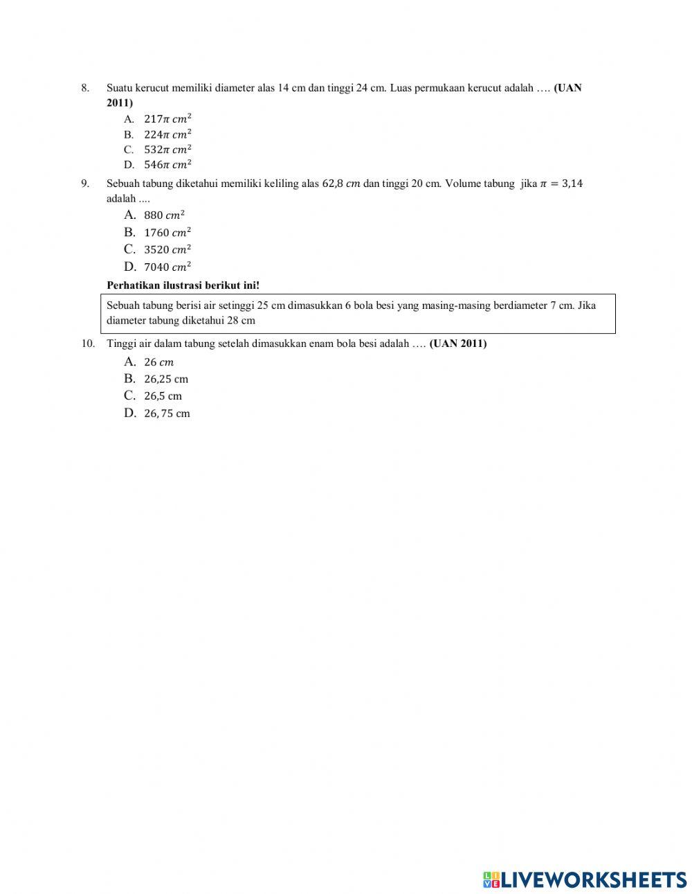 UH Bangun ruang sisi lengkung