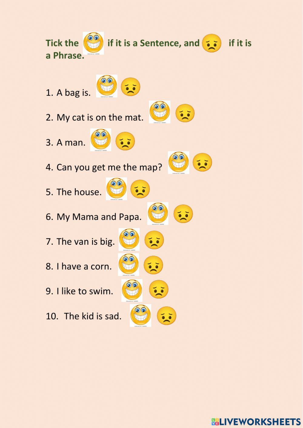 Identifying Phrases and Sentences