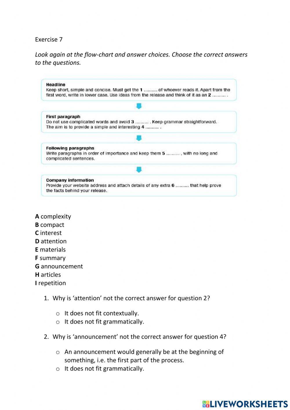 IE3, Unit 7, Listening, Exercise 7