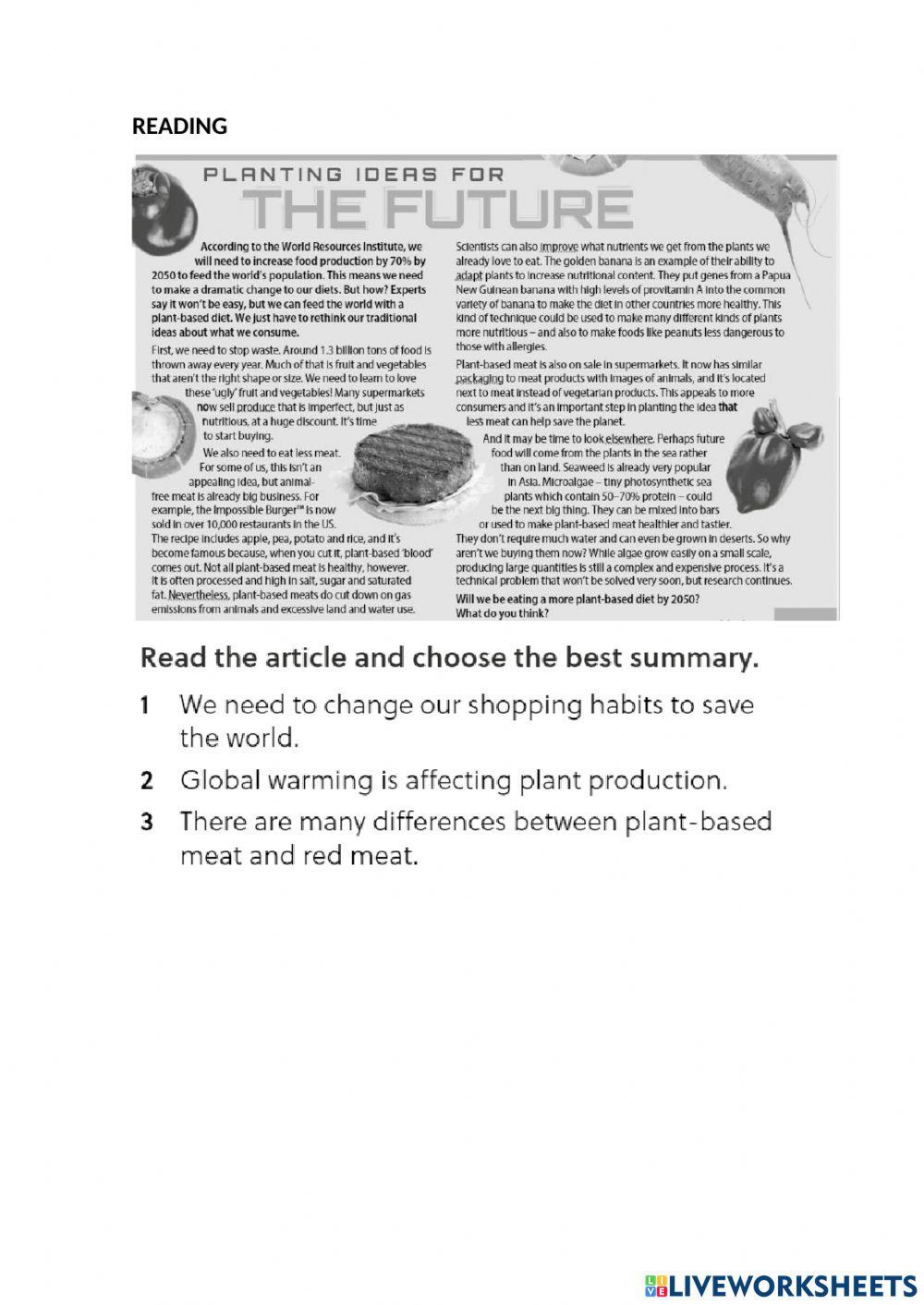 Listening and Reading