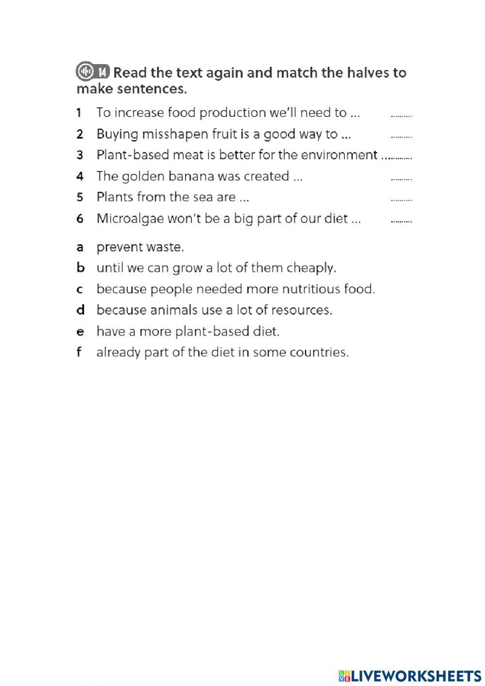 Listening and Reading