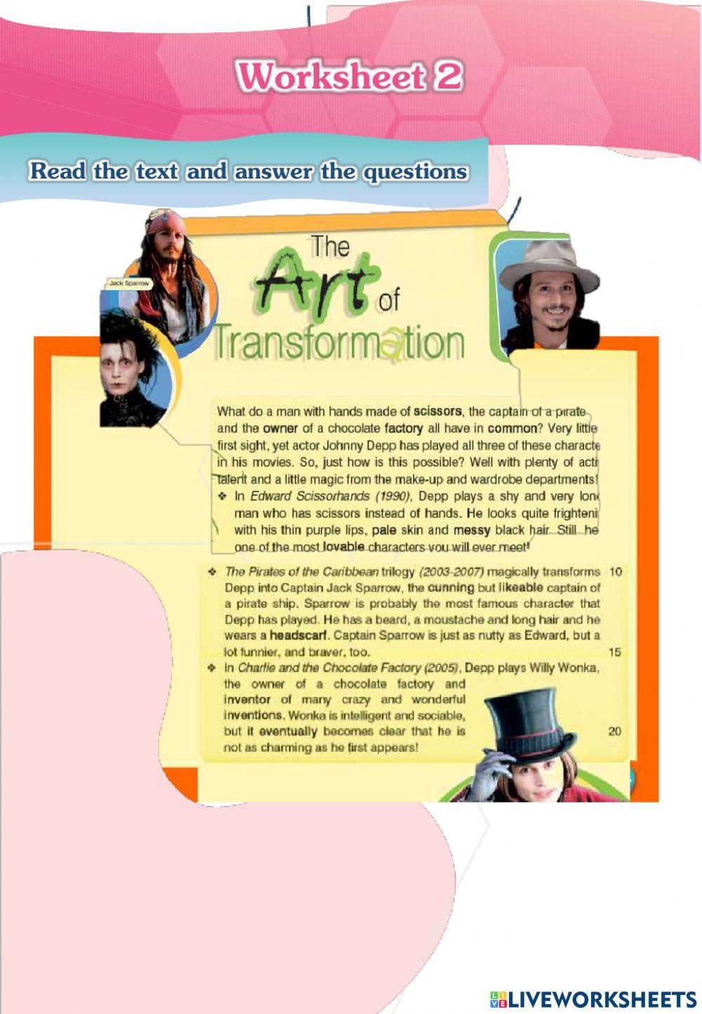 The art of tranformation