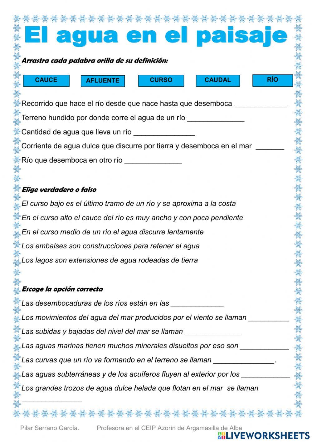 El agua en el paisaje