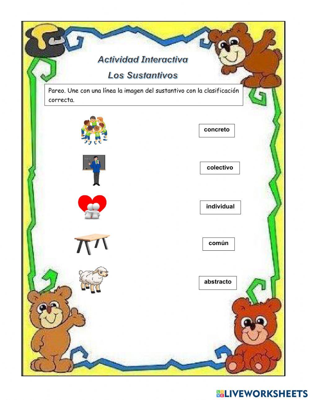 Clasificación de los Sustantivos