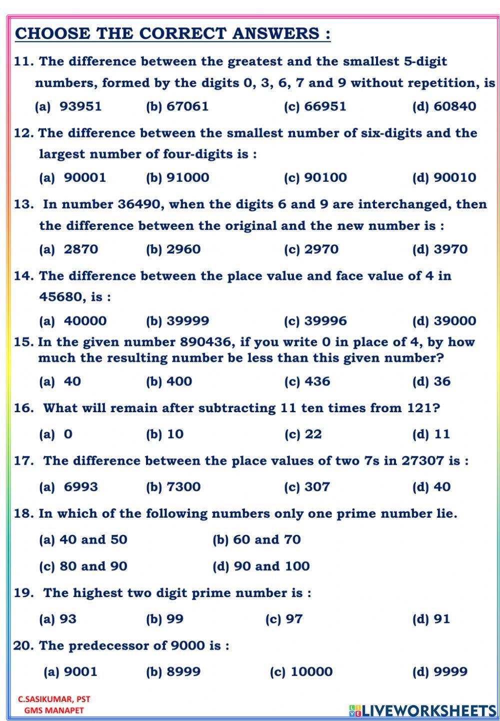 Jnv-number system