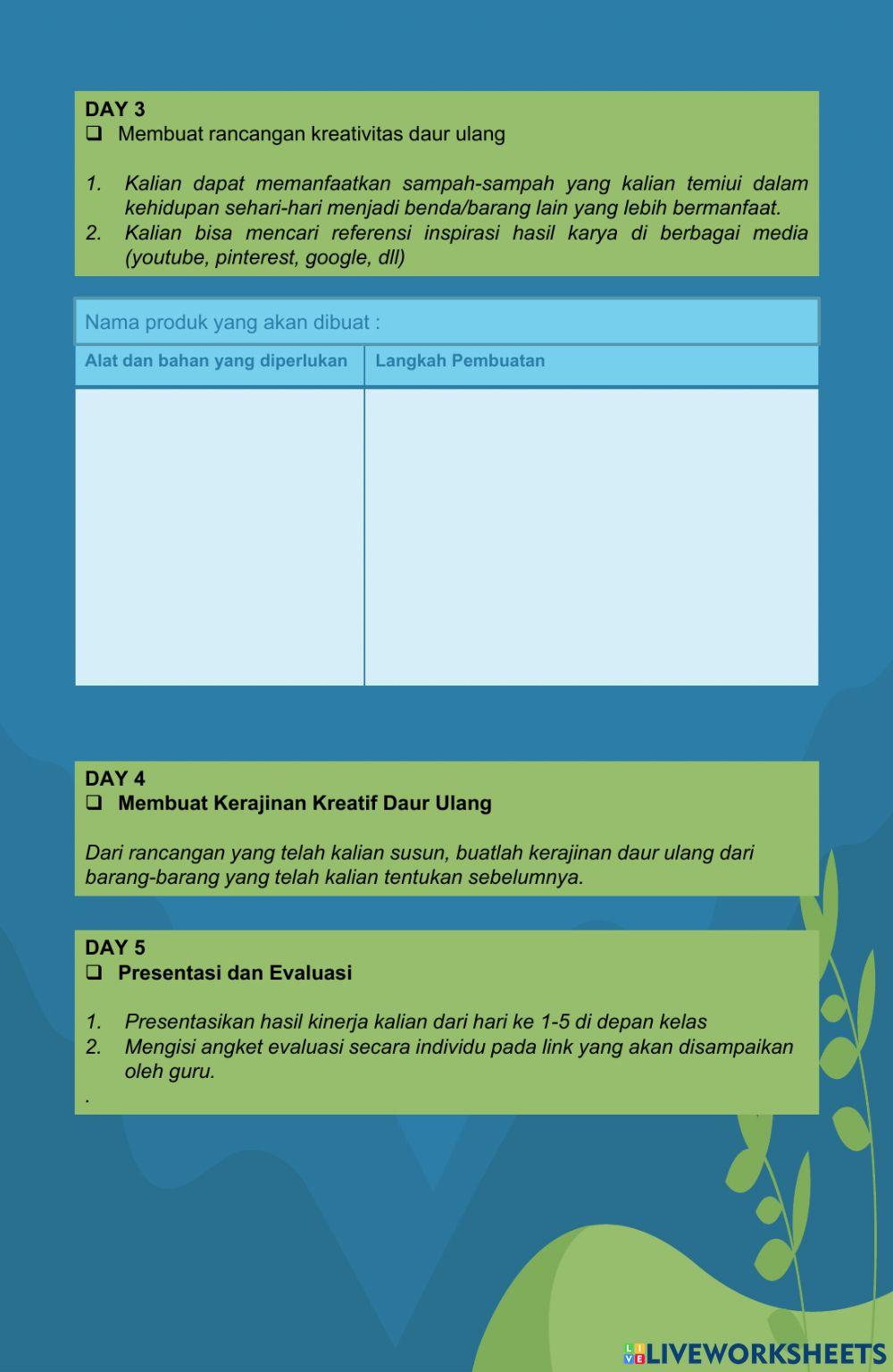 Environmental project