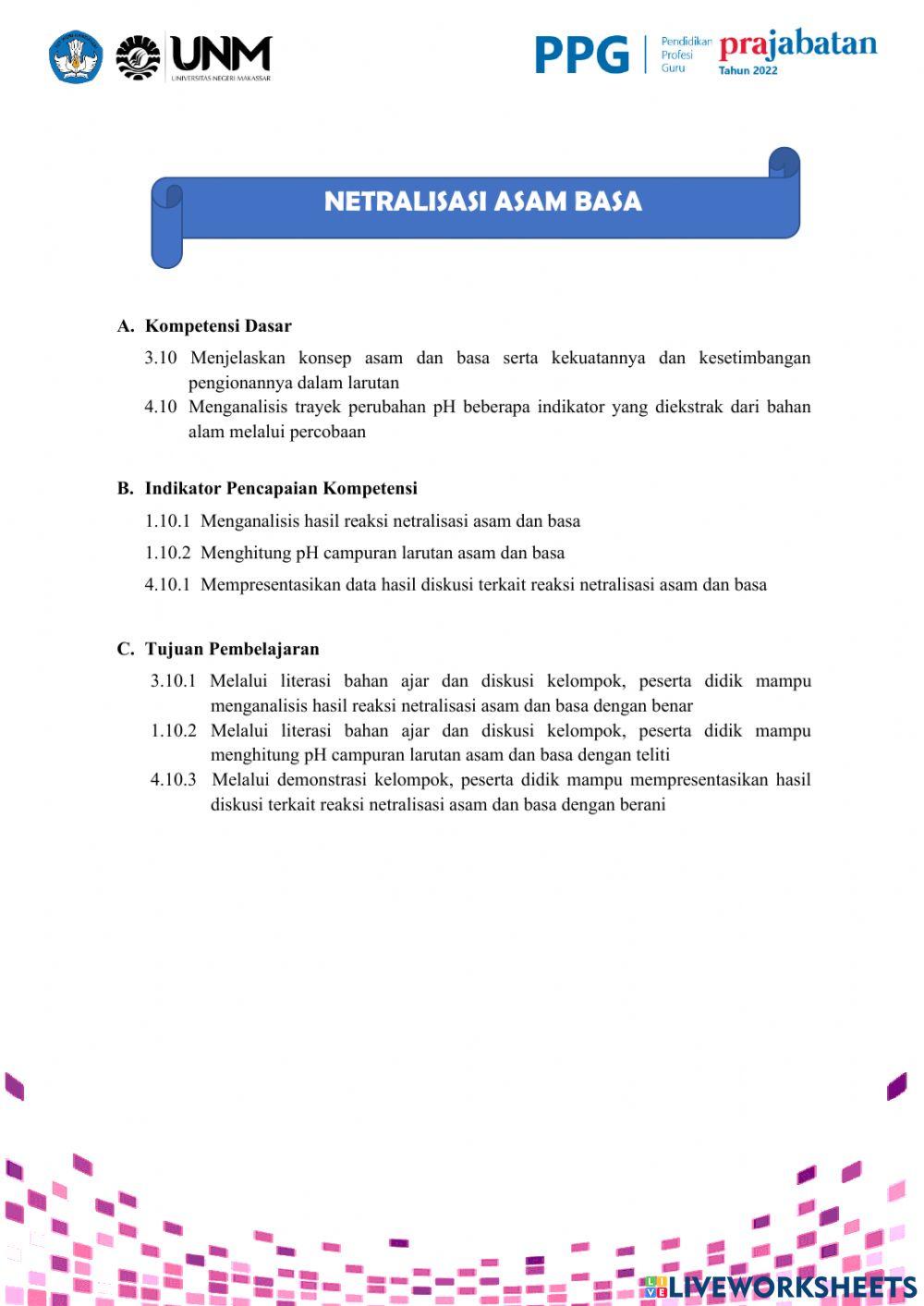 Netralisasi Asam Basa