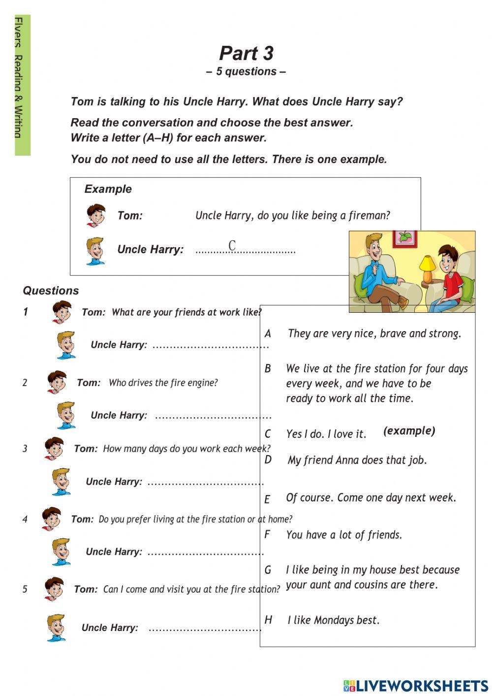 Flyers-reading &writing