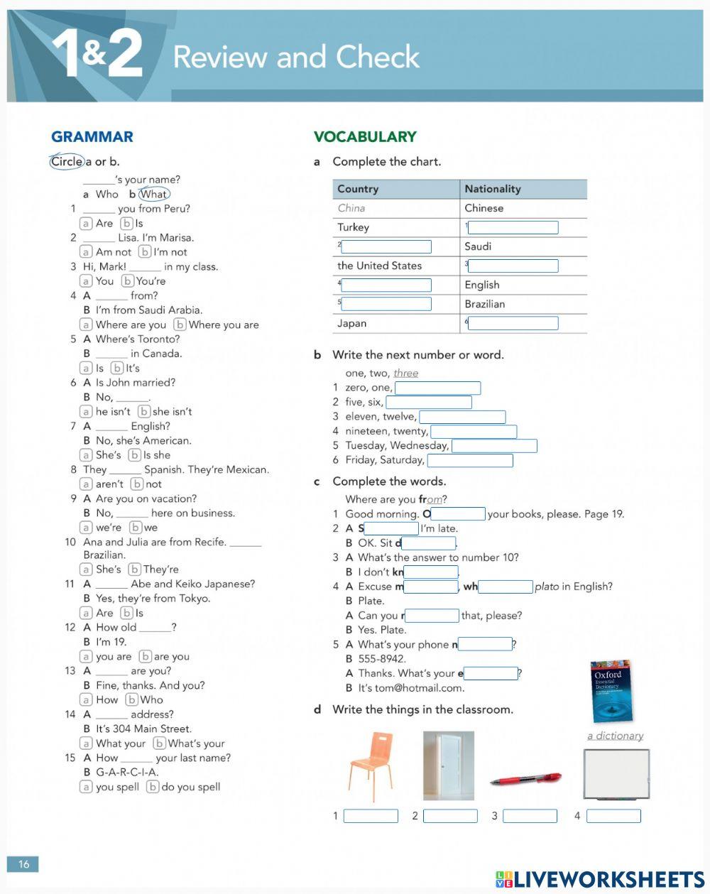 G02, CI - Review (Units 1, 2)