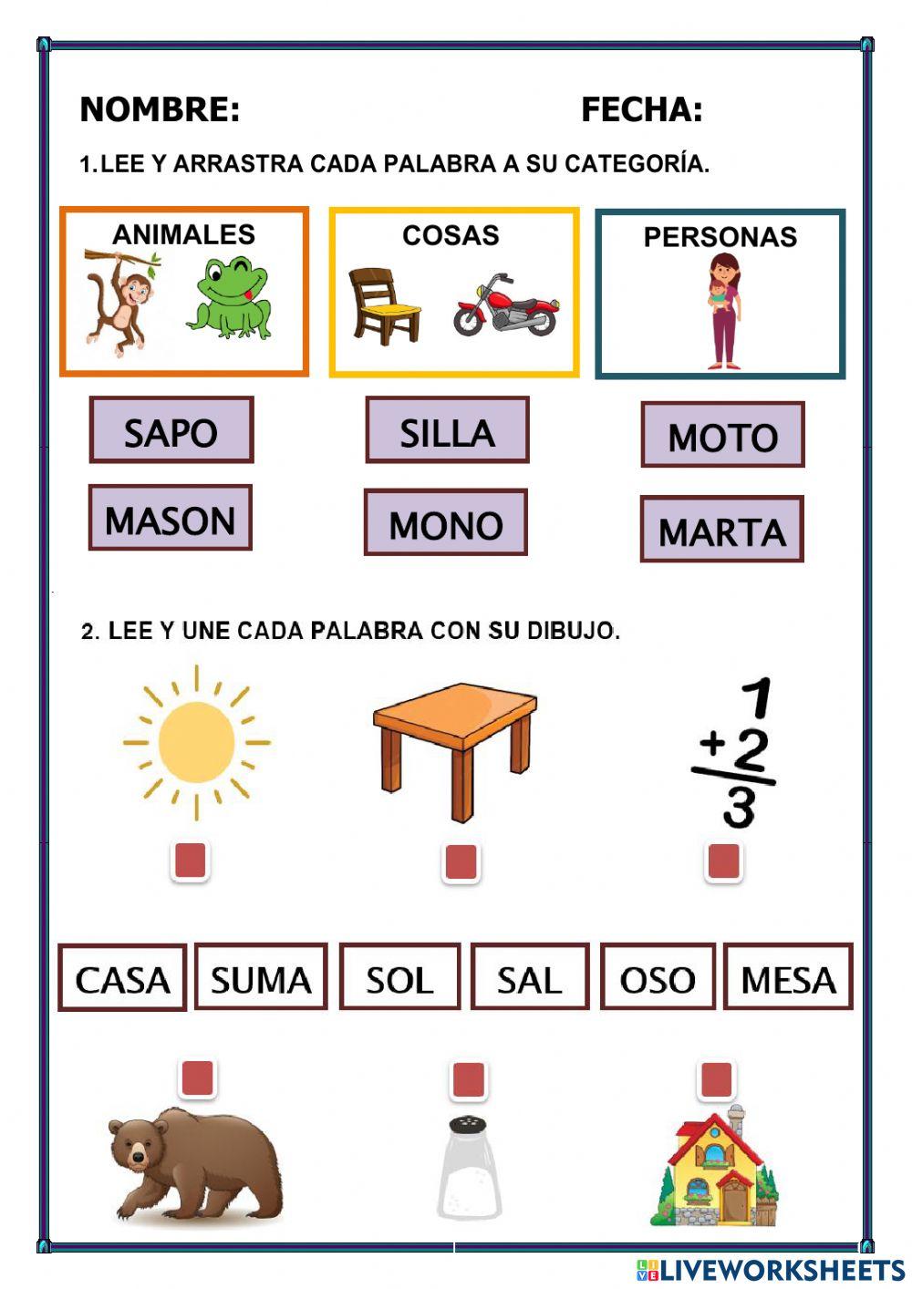 Tipo de sustantivo y género