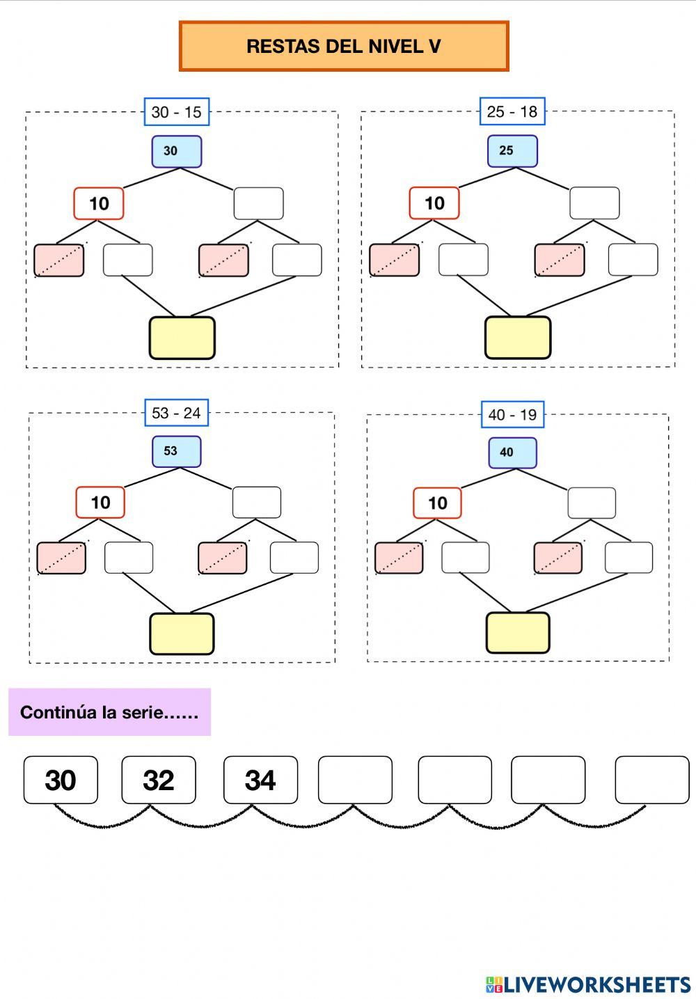 Restas por descomposicion