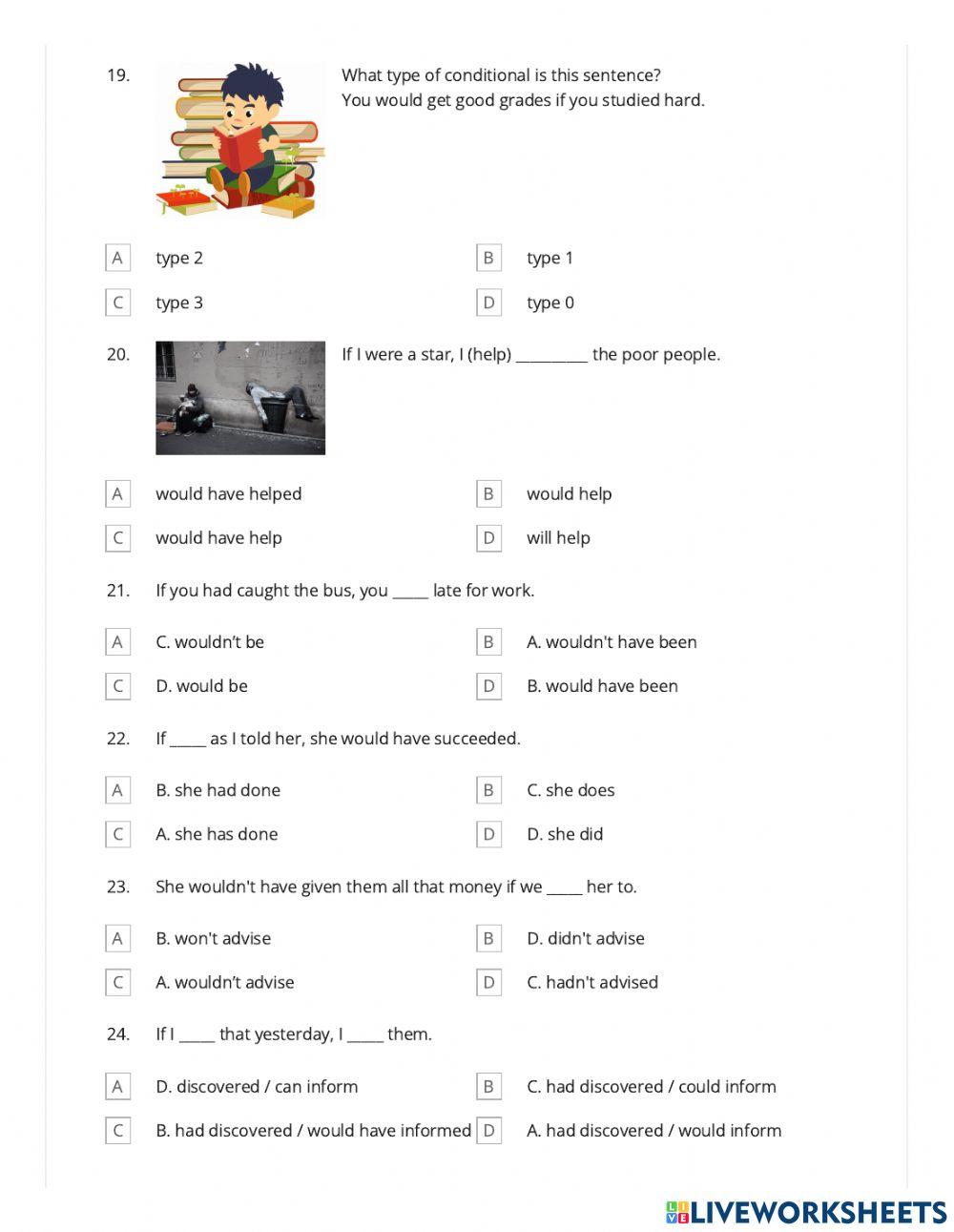 Conditional sentence type 2 and 3