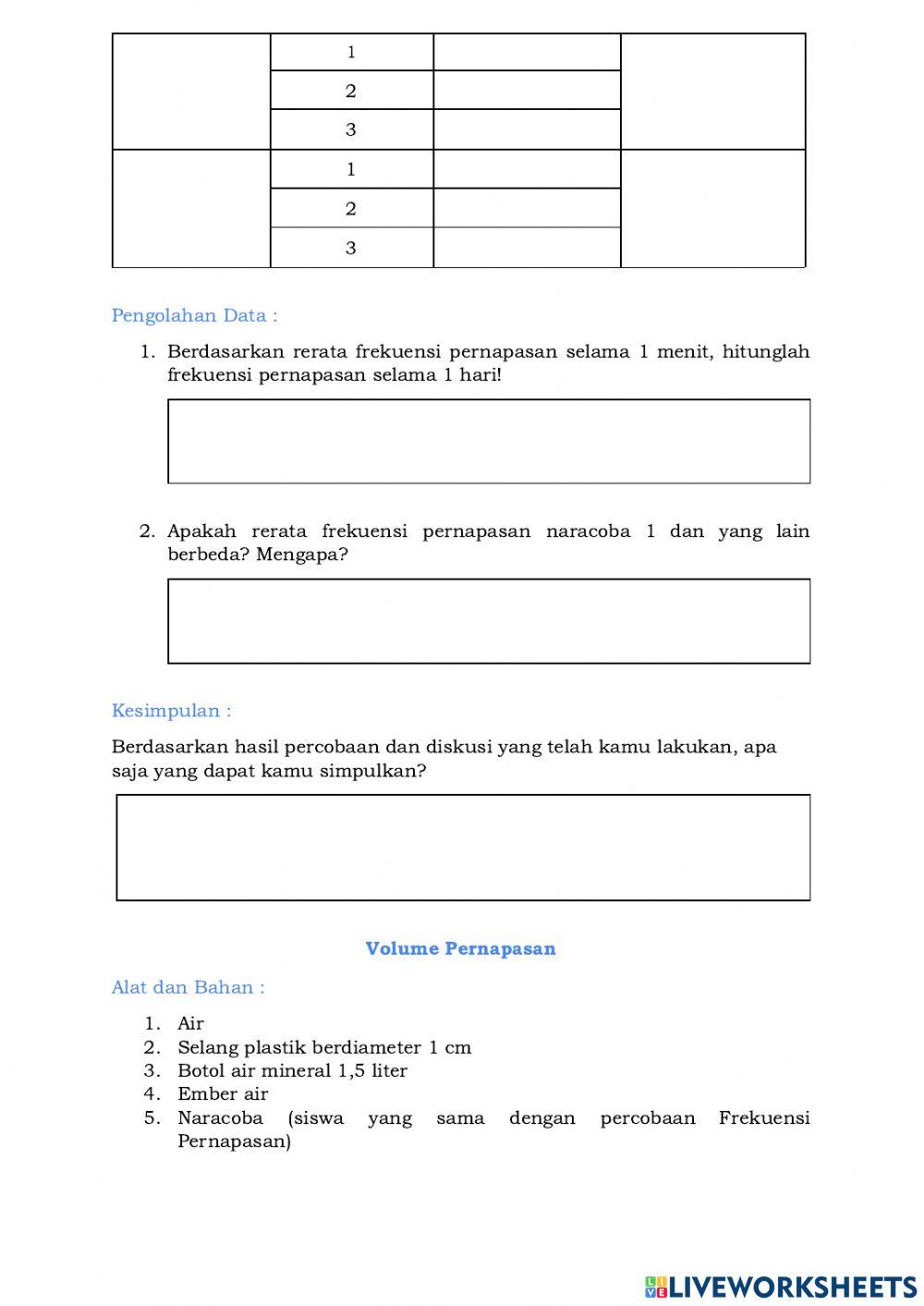 LKPD Sistem Pernapasan