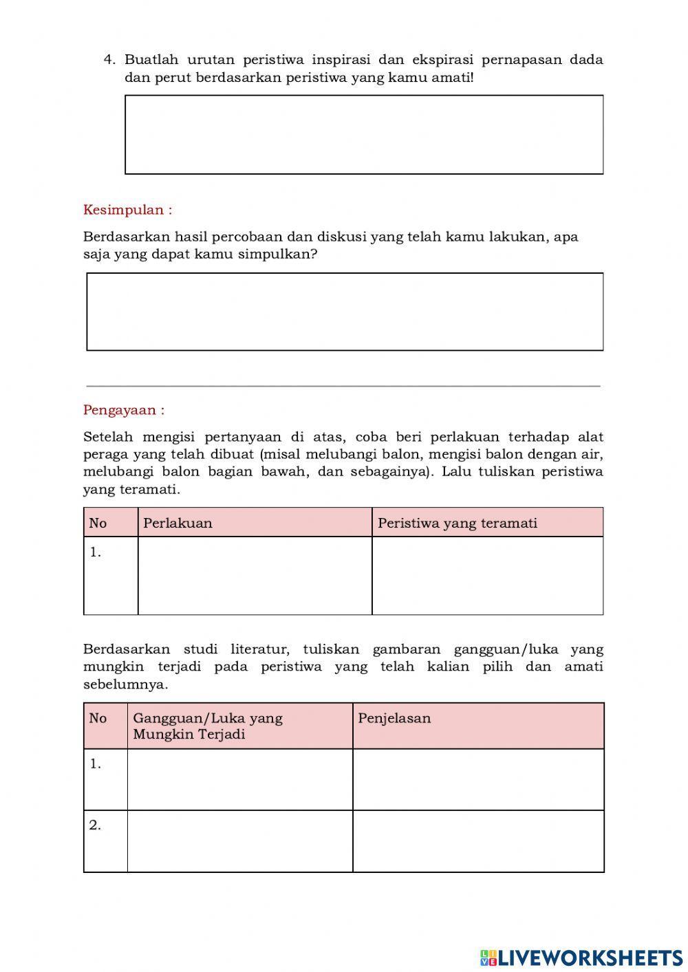 LKPD Sistem Pernapasan
