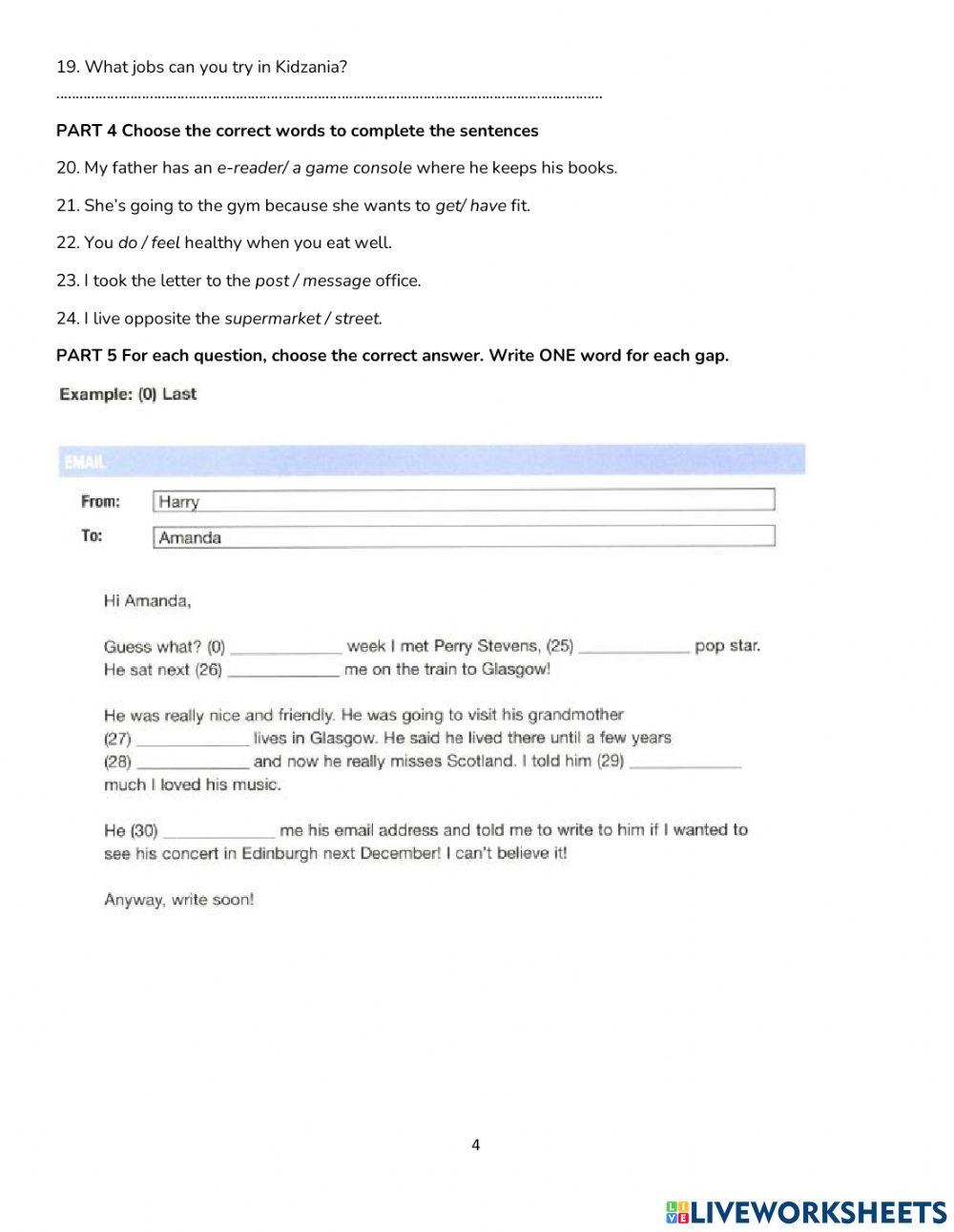 Prepare 2 - Mock test