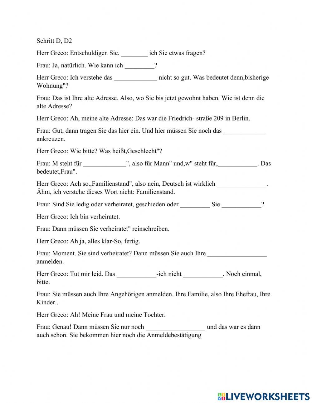 KB - Lektion 9 -Schritt D, D2