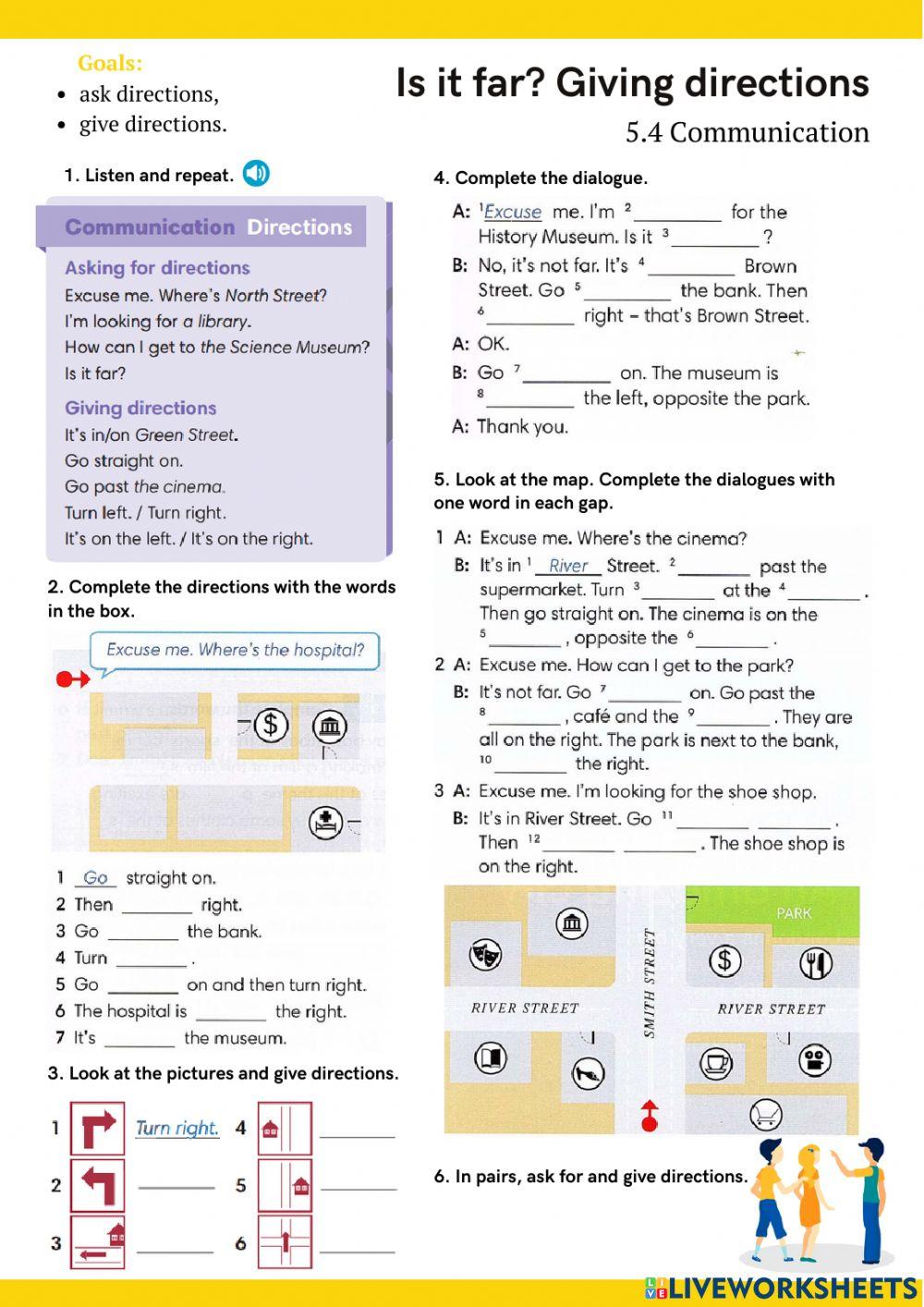 5.4 Is it far? Giving directions. Communication (Go getter 2)