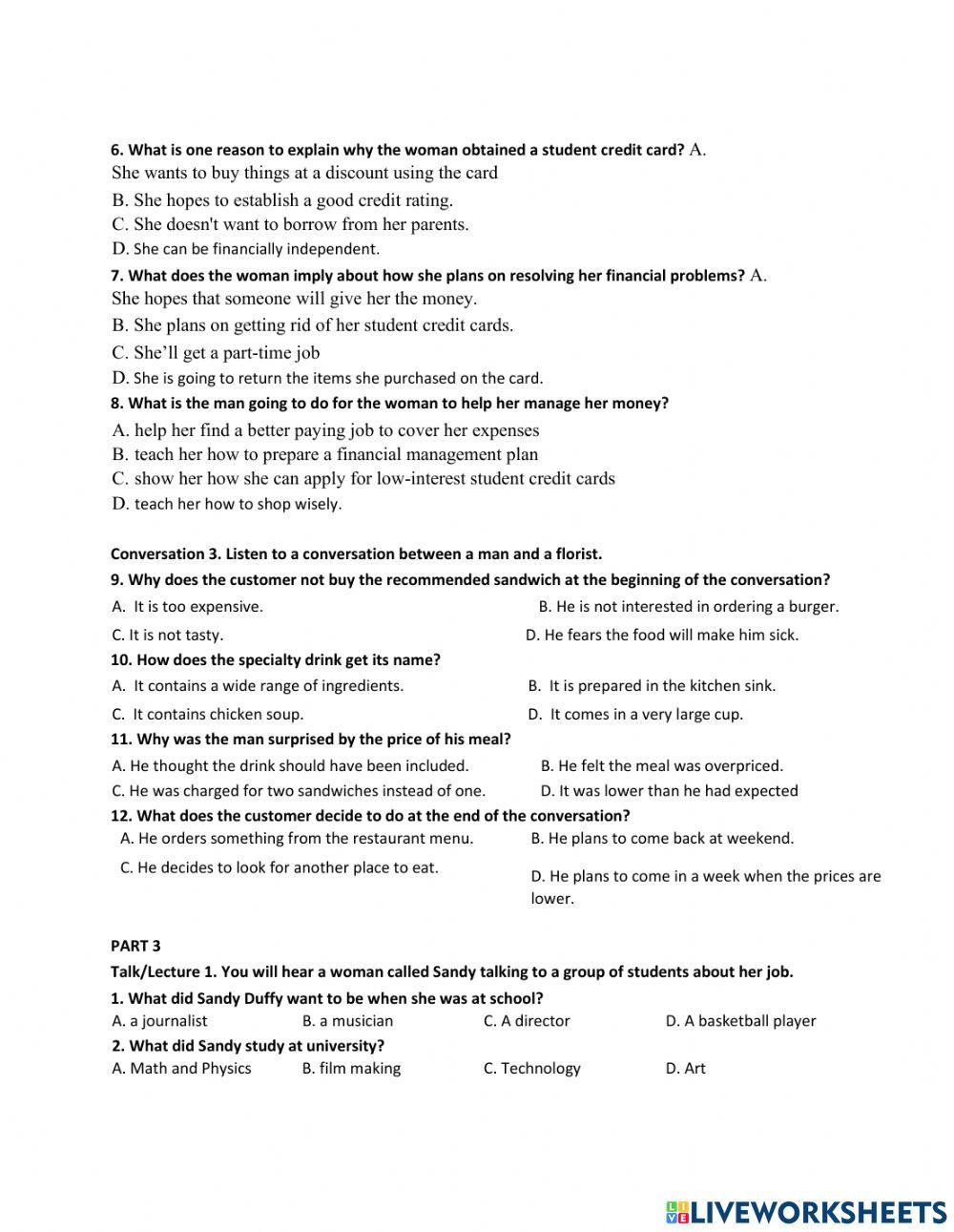 Vstep listening progress test