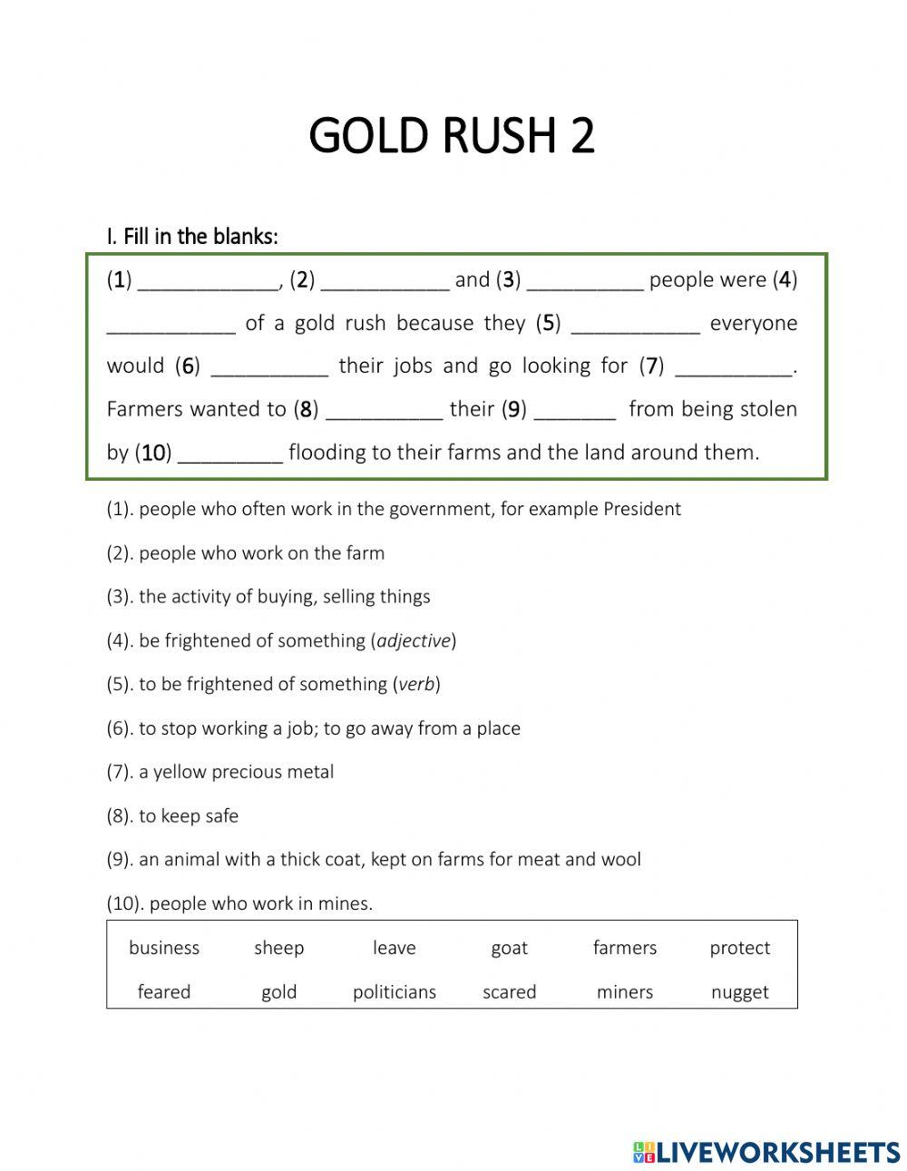 Gold Rush 2 - fear