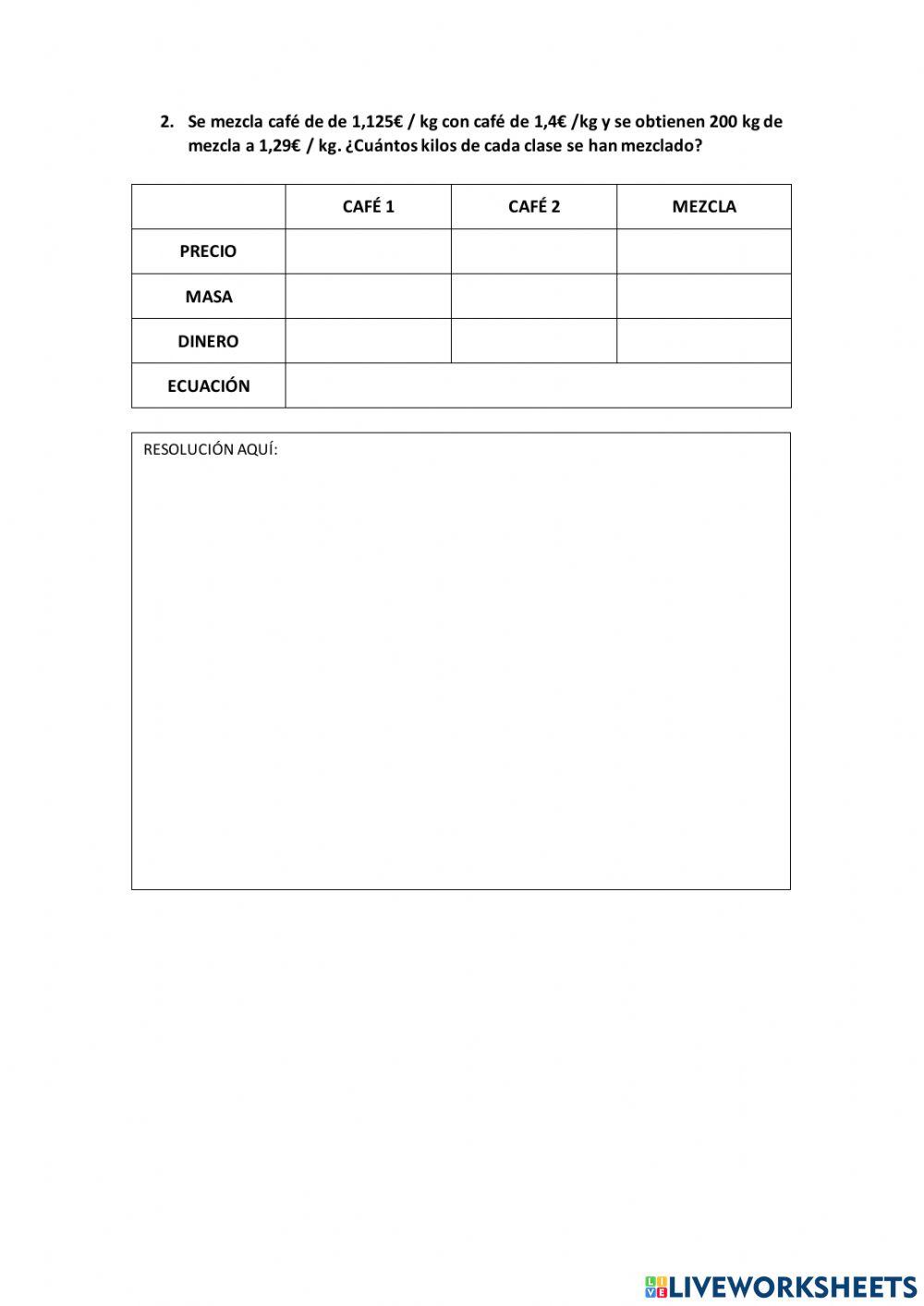 Problemas ecuaciones