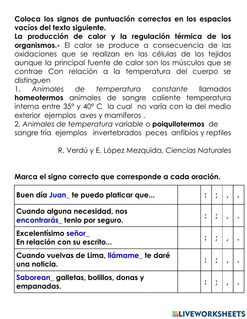 Español repaso febrero examen
