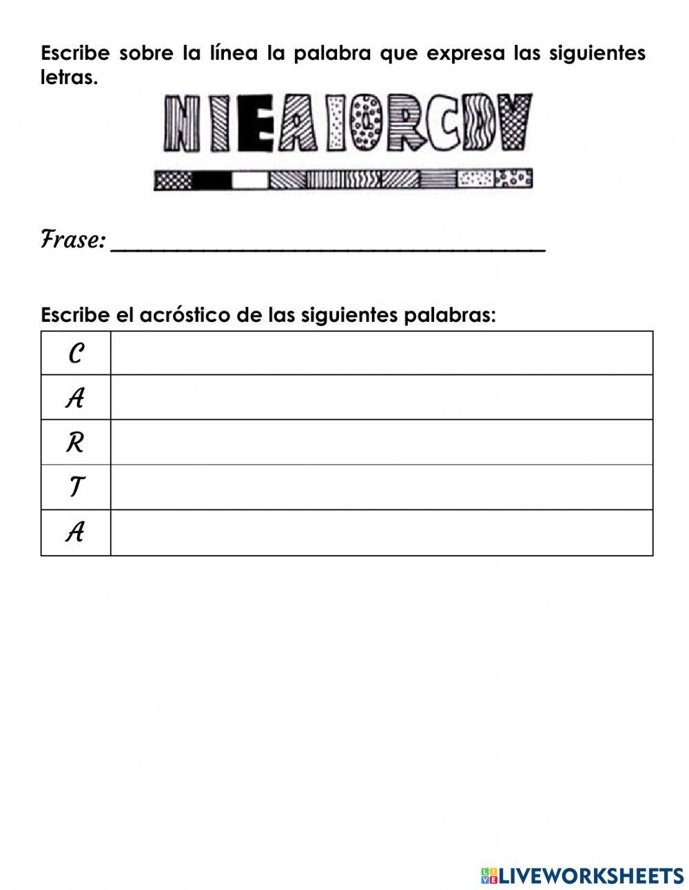 Español repaso febrero examen