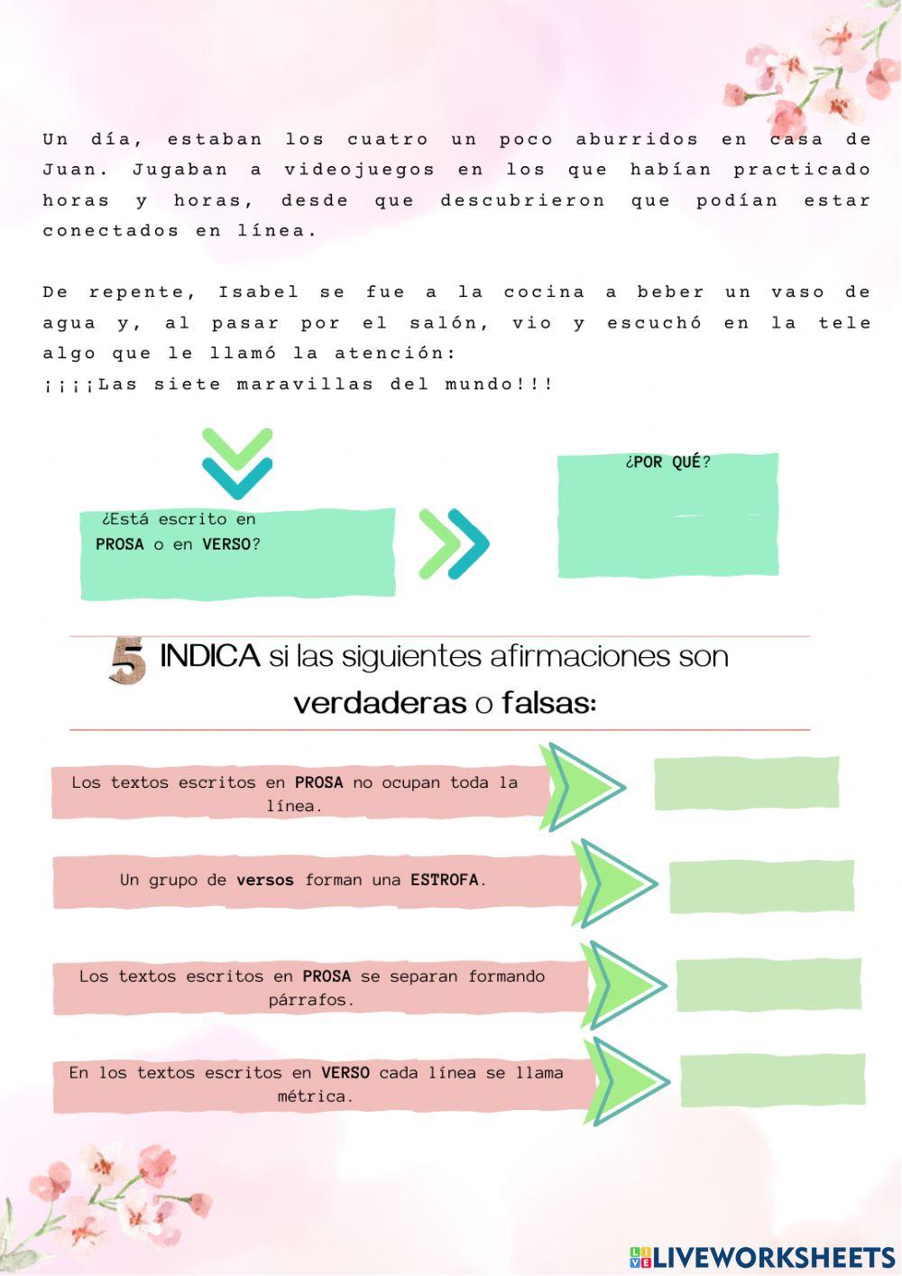 Géneros y textos literarios