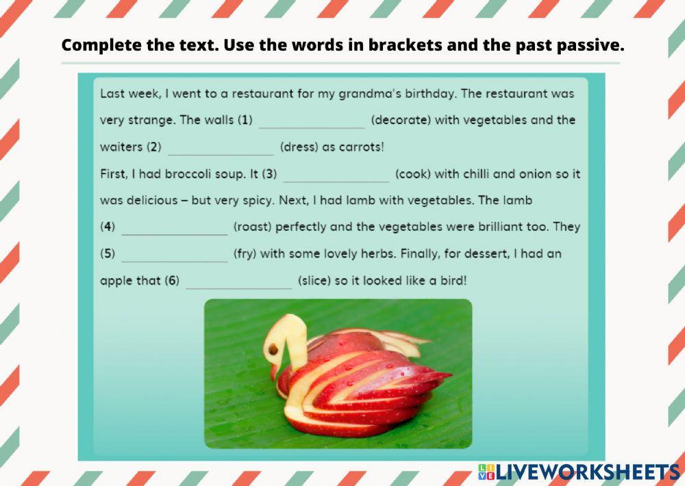 Passive Voice Past simple