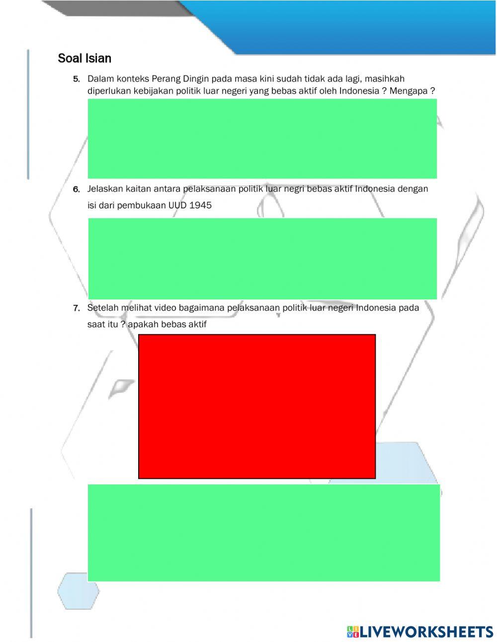 Materi Landasan dan Pelaksanaan Politik Luar Negeri Indonesia