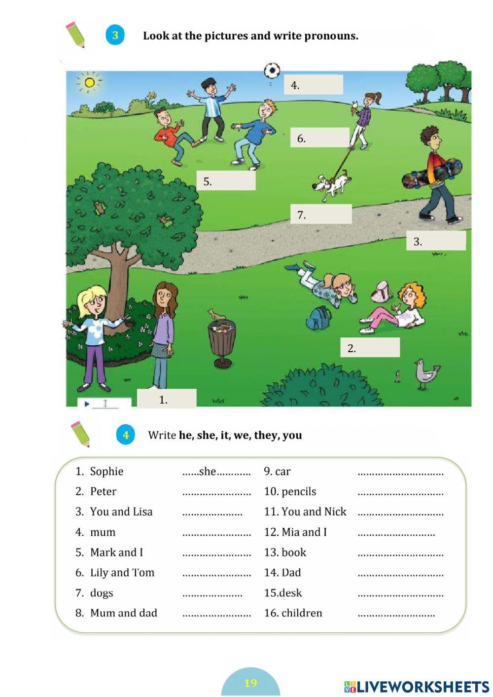 Unit 3 Personal pronouns (Đại từ nhân xưng)