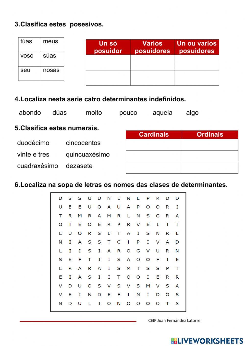 Ficha 6 Determinantes