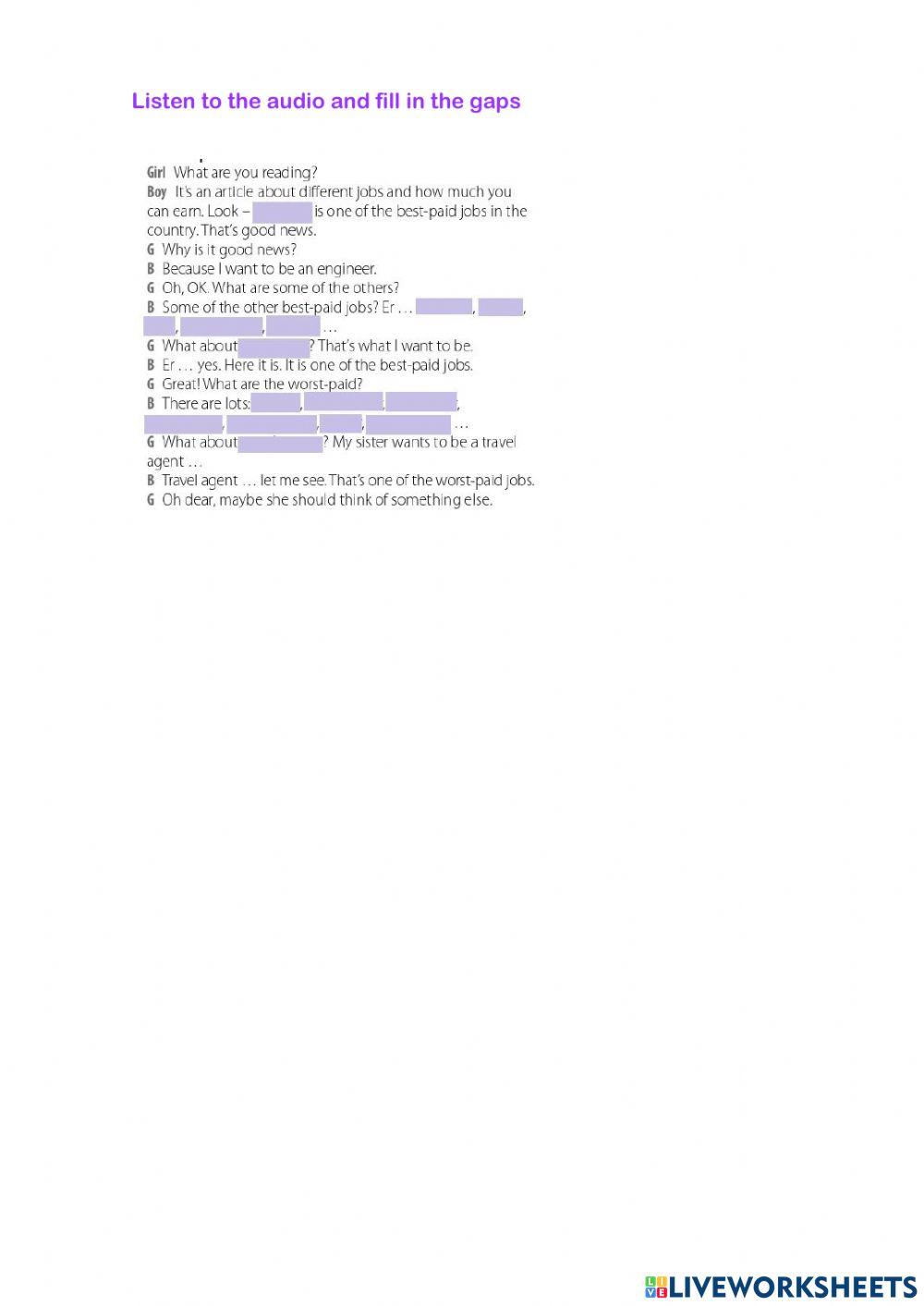 Sol Pre-Int Unit 5 jobs