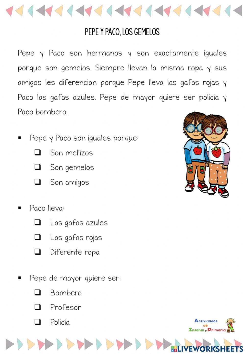 Lecturas Comprensivas